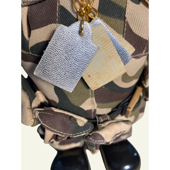 Patriotic American Soldier PLUSH Figure  Camouflage Outfit American Flag - Picture 3 of 15